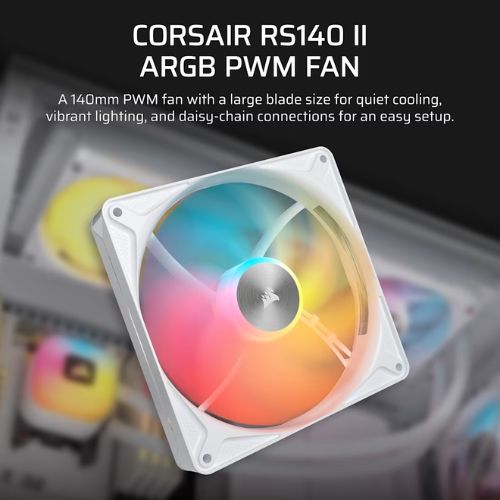 Corsair RS140 II ARGB White 140mm Cabinet Fan
